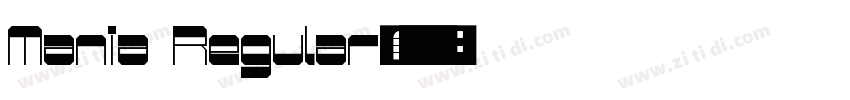 Mania Regular字体转换